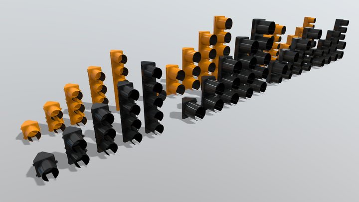 McCain Polycarbonate Traffic Signal Set
