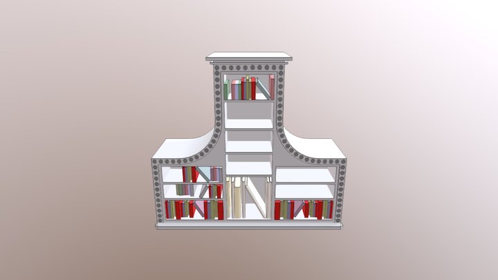 Tardis Bookshelf 3D Model