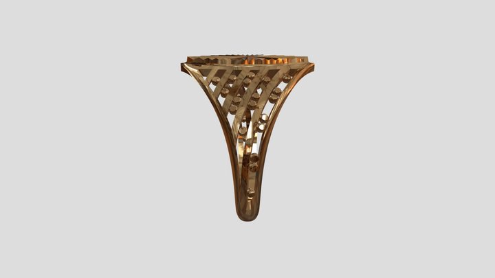 Кольцо лодочка 3D Model