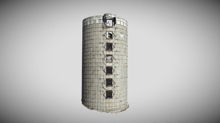 Old Farm Silo 3D Model