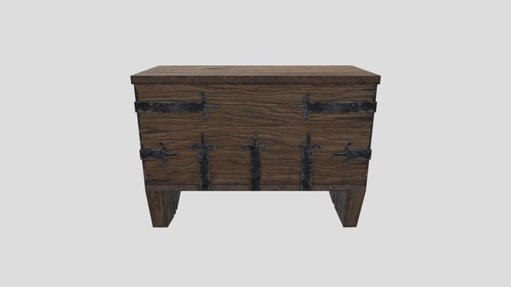Medieval Crate 3D Model