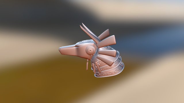 Anubis Helmet 3D Model