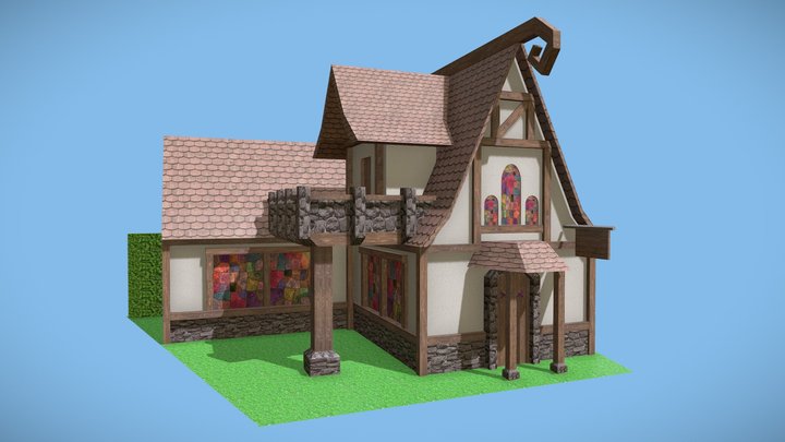 Boutique médiévale 3D Model
