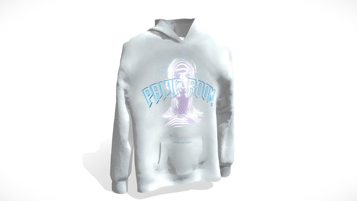 White Hoodie - Future Clothing 3D Model