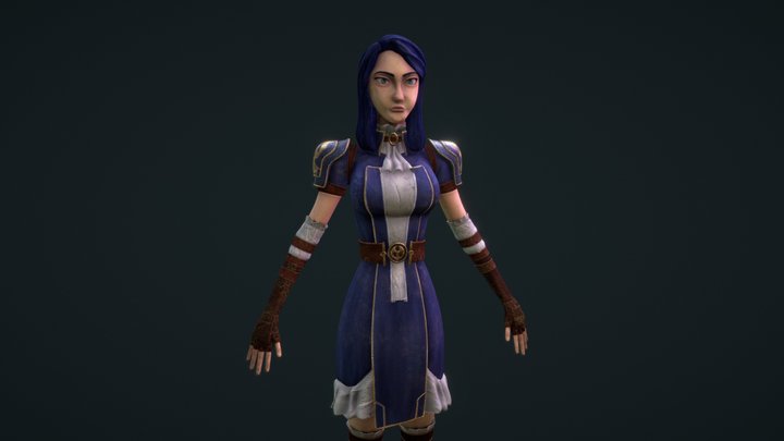 Caitlyn Arcane 3D Model with Texture 3D Model