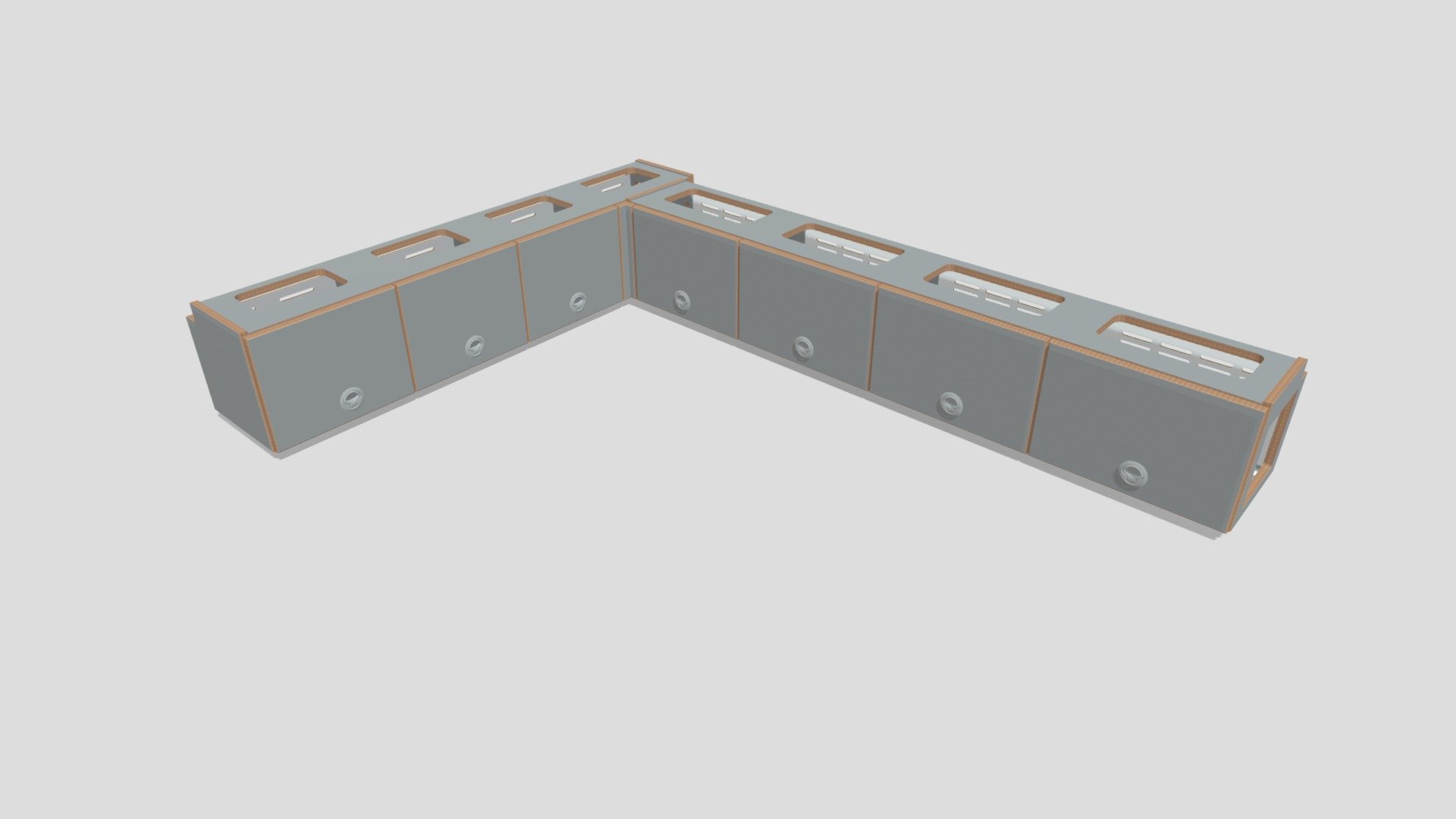 Hängeschrank für Expeditionsmobile — Sketchfab embed 3D viewer