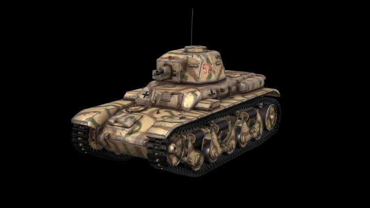 Renault R35 Tank 3D Model