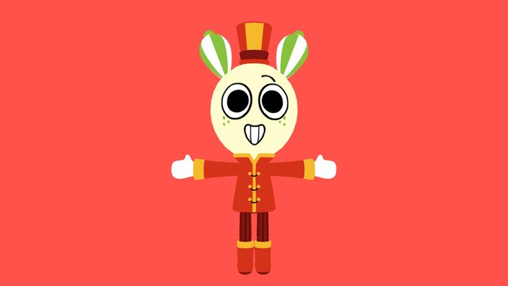 Looey Marching Band skin 3D Model