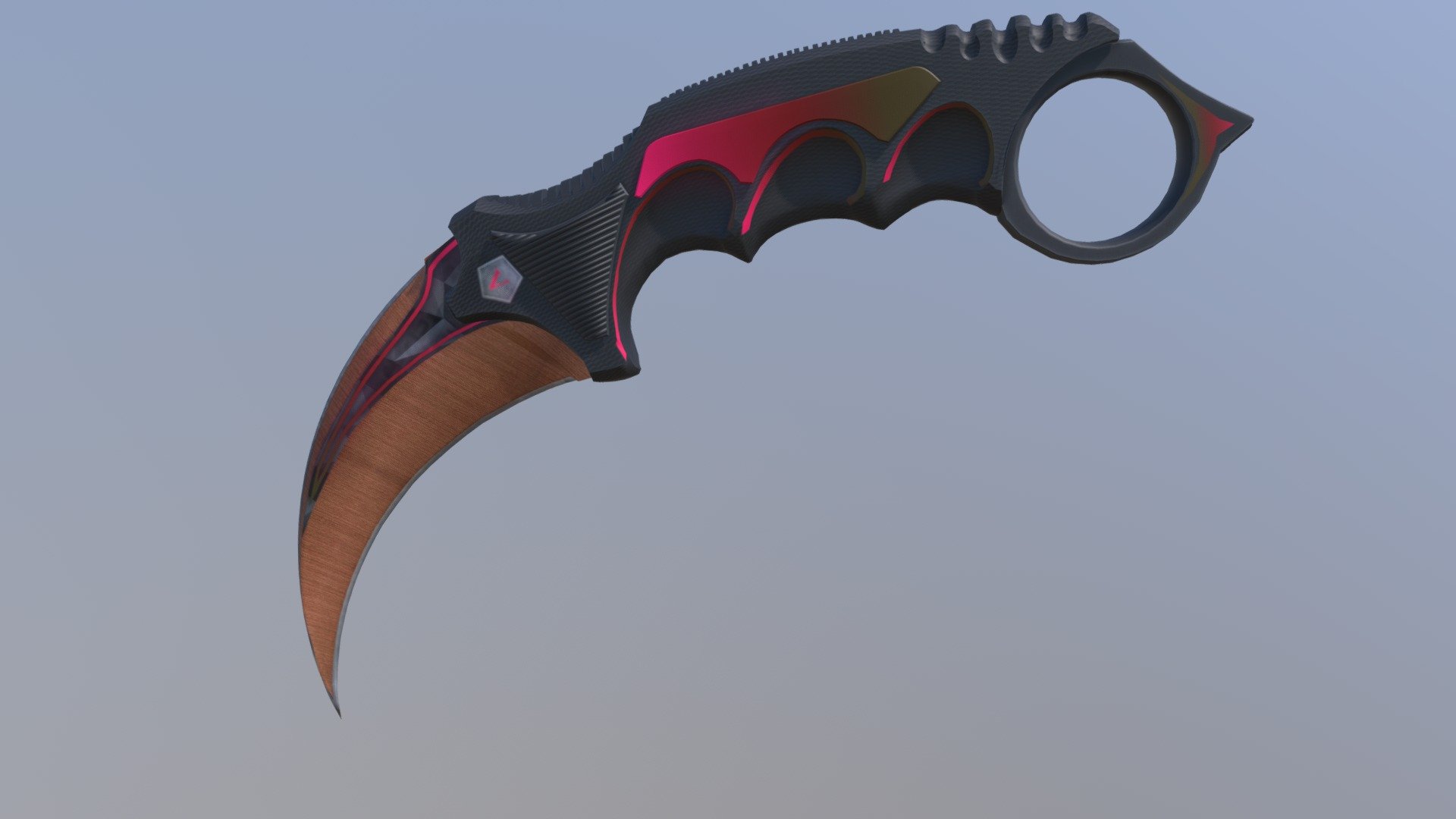 Karambit Lightning Orb Orange - 3D model by PeridotPower [4861850 ...