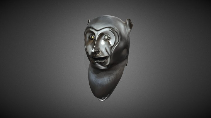 Bronze Monkey Head (Old Summer Palace) 3D Model