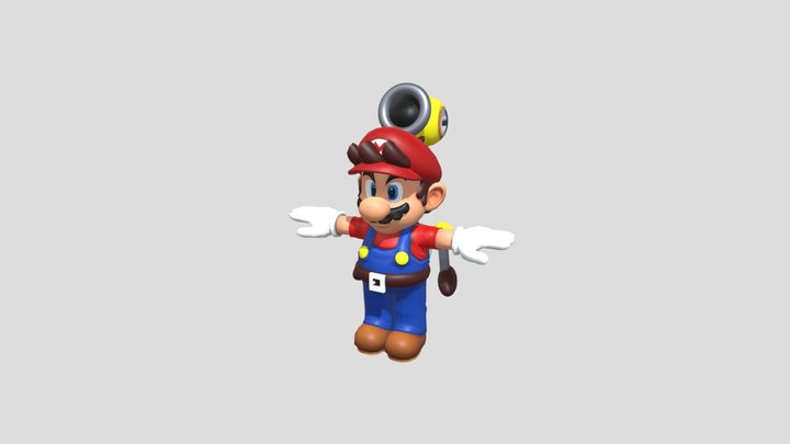 Sunshine Mario 3D Model
