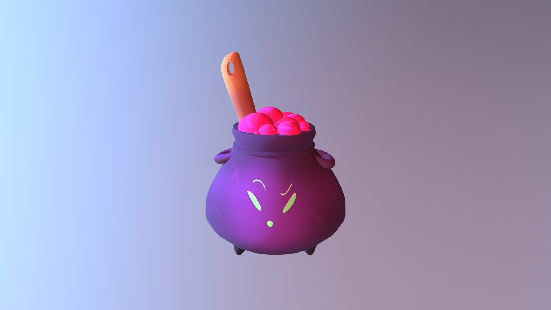 Cauldron Character - 3D model by mannixillustration [4862ef4] - Sketchfab