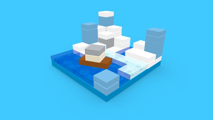 LEGO Minecraft Frozen Ocean Biome MOC [#0270] – Free 3D Model STL