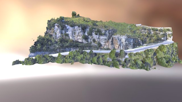 Falaise du Plateau de La Sarée - Bar-sur-Loup 3D Model