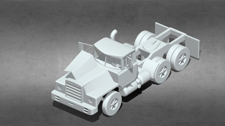 1968 MACK DM 600 R Series 3D Model 3D Model