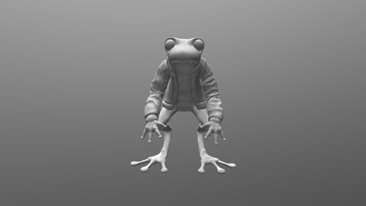 Space Frog Grunt 3D Model
