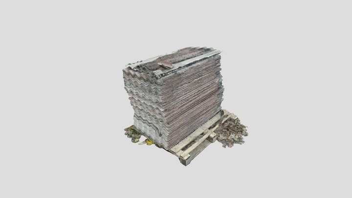 Asbestos stack 3D Model