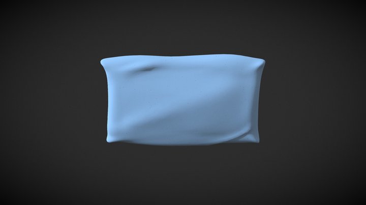 Hospital Pillow Low Poly 3D Model