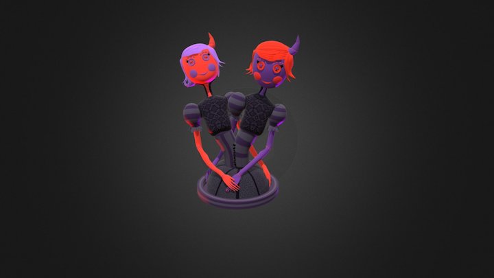 Ava's Demon Fan Art 3D Model