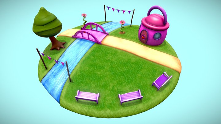 Baby diorama 3D Model