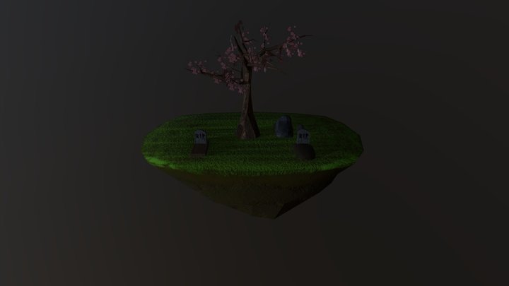 Floating Grave Sketch Fab 3D Model
