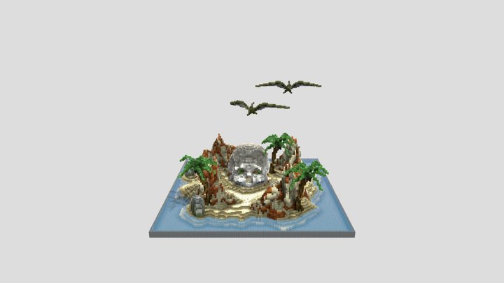 Minigame - Skull Island KOTH Map 3D Model