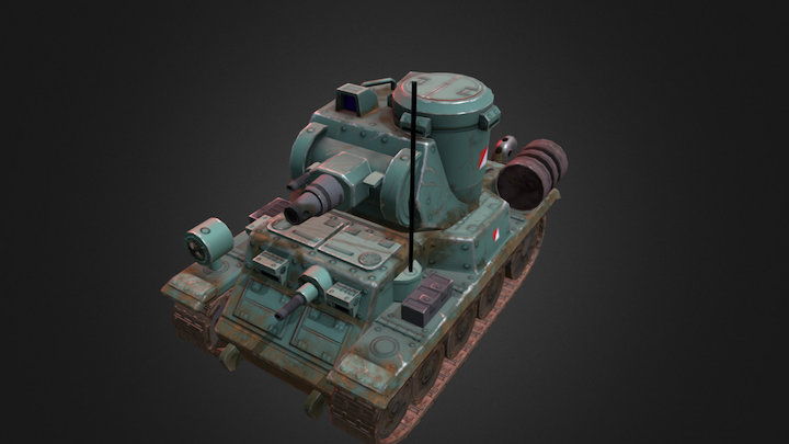 Light Tank V3 3D Model