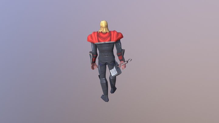 Thor with animations 3D Model