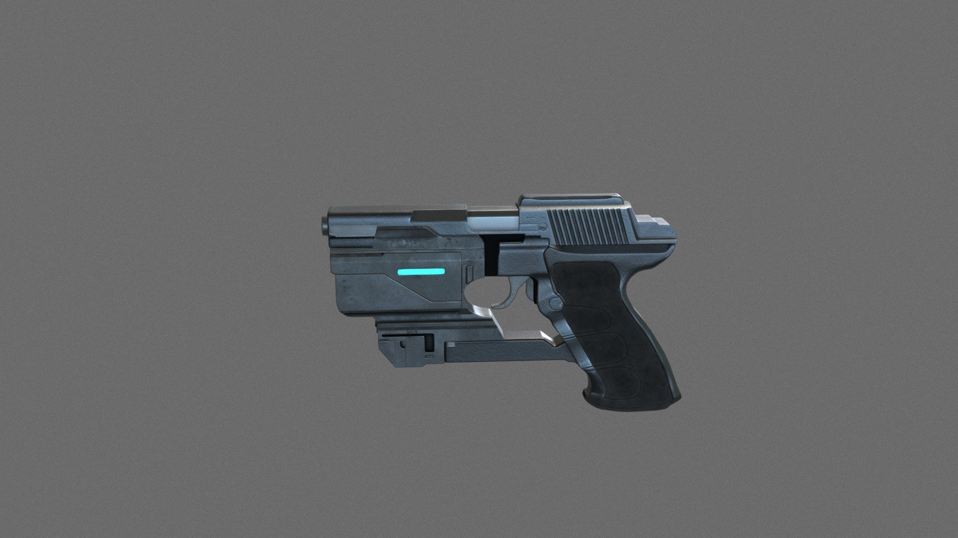 Sci-fi pistol - 3D model by dopamine5 [486dbfd] - Sketchfab