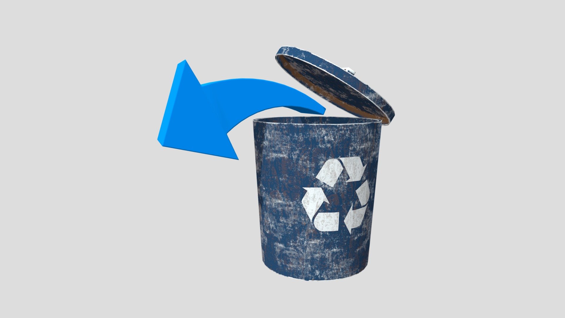 Restoration trash can