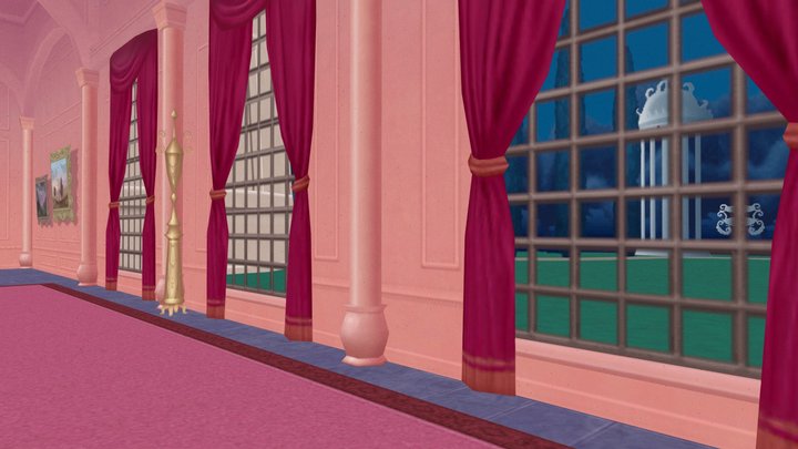 Princess Cinderella's Castle Passage – Modello 3D gratuito STL