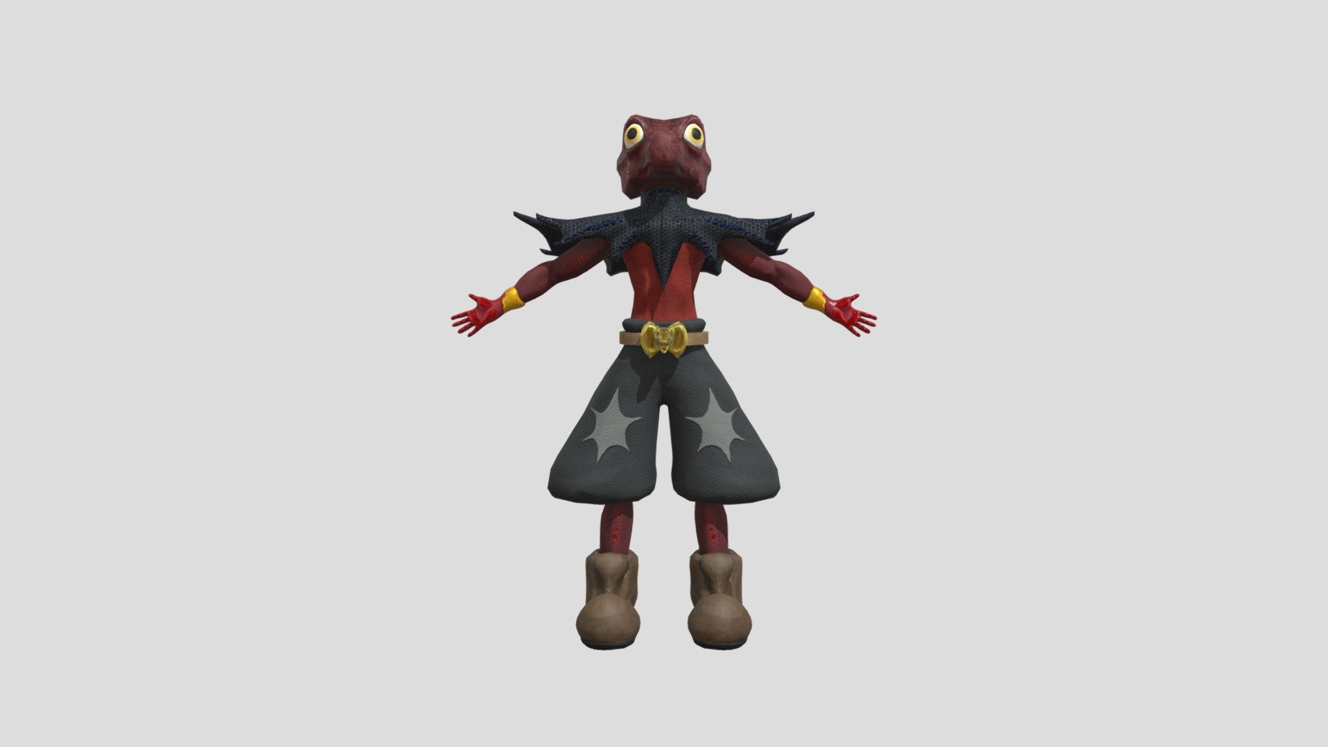 Frilled lizard masked singer project - 3D model by kaidenvernon4 ...