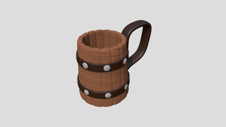 Pirate Mug 3D Model
