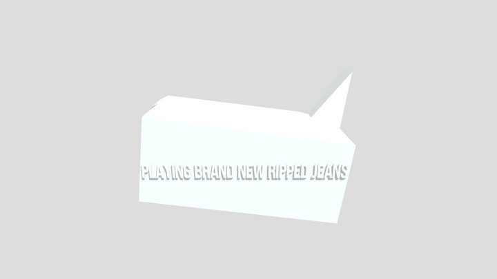 Playing bran new ripped jeans 3D Model