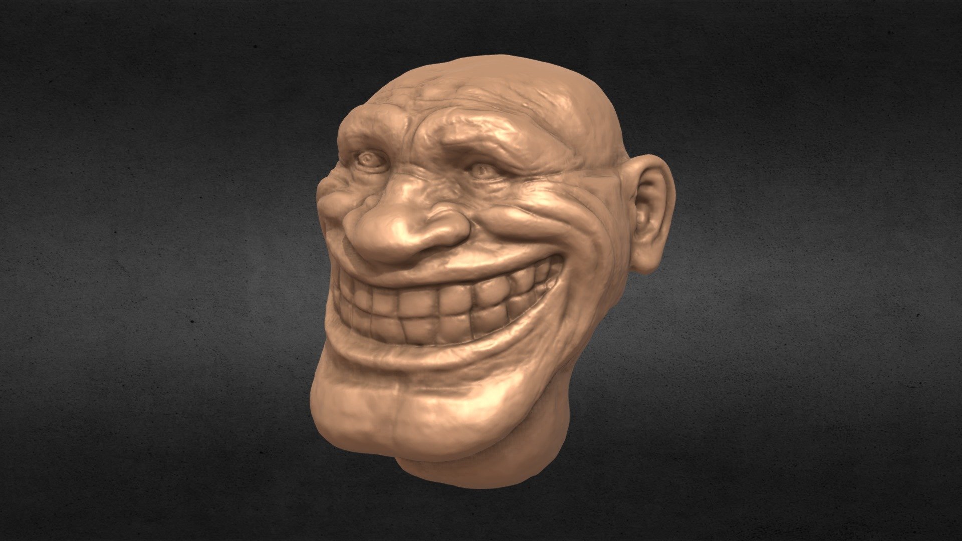 Trollface, hipoly, printable - Buy Royalty Free 3D model by endike ...