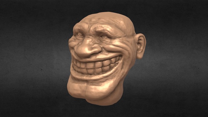 Trollface 3D models - Sketchfab