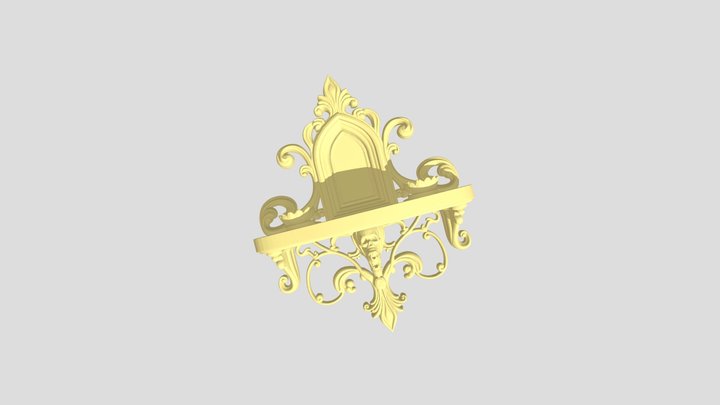Small Gothic Candle Shelf
