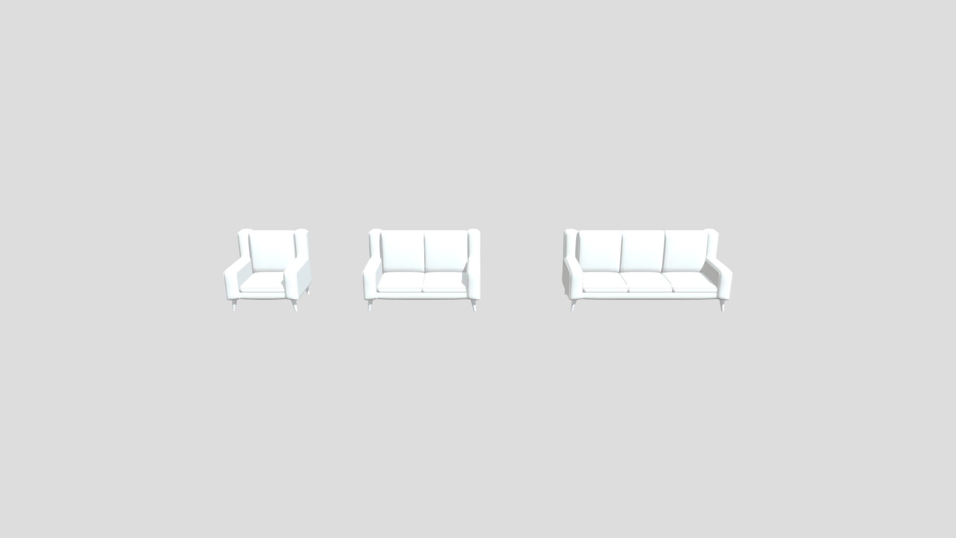 Sofa Variety as .obj