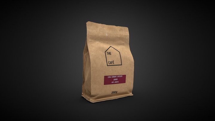 Coffee Paper Bag 3D Scan 3D Model