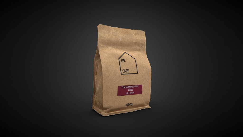 Coffee Paper Bag 3D Scan
