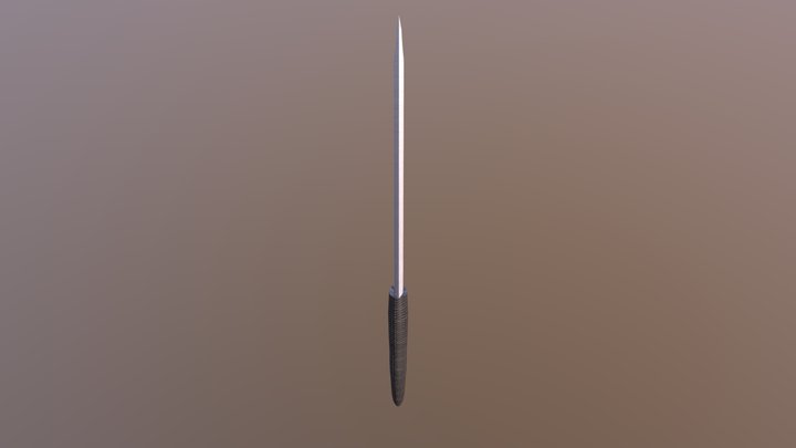 Knife textured 3D Model