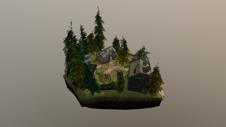DAE Diorama - Eco house 3D Model