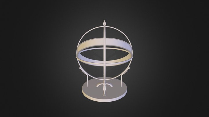 Sonnenuhr 01 Obj Export 3D Model