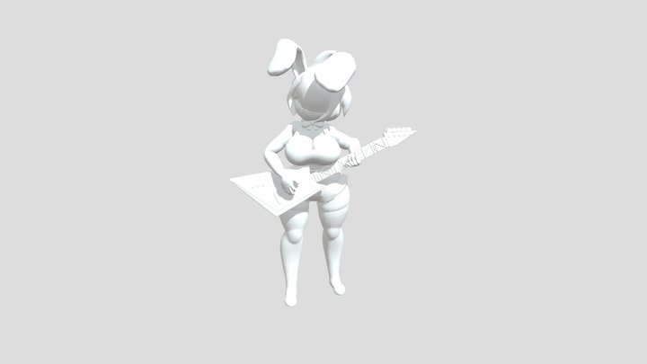 Bonfie 3D print pose statue/miniature (SFW) 3D Model