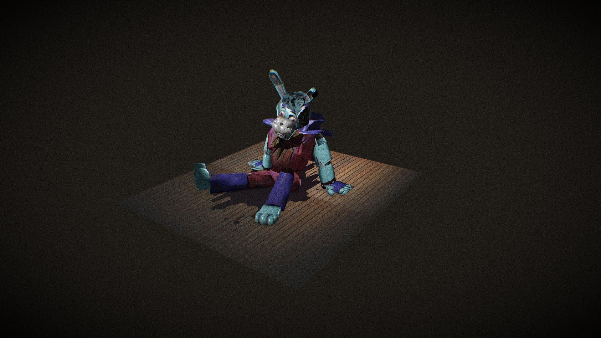 fnaf ruin modelglamrock Bonnie (modelbench) - Wallpapers and art