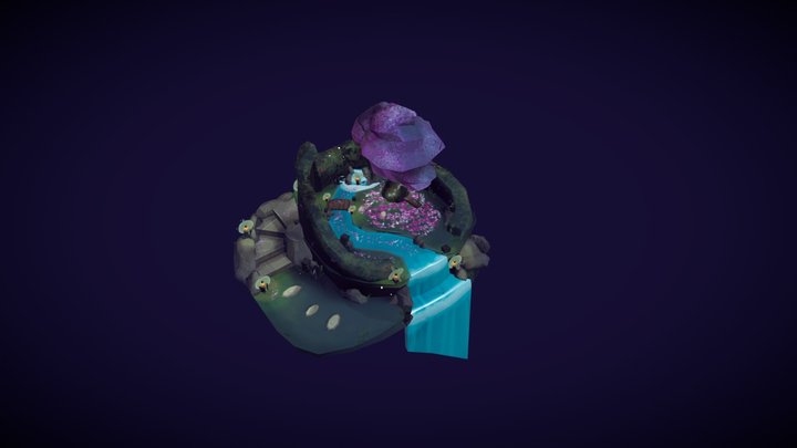 Secret Garden Diorama 3D Model