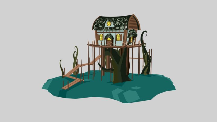 SWAMP HOUSE 3D Model