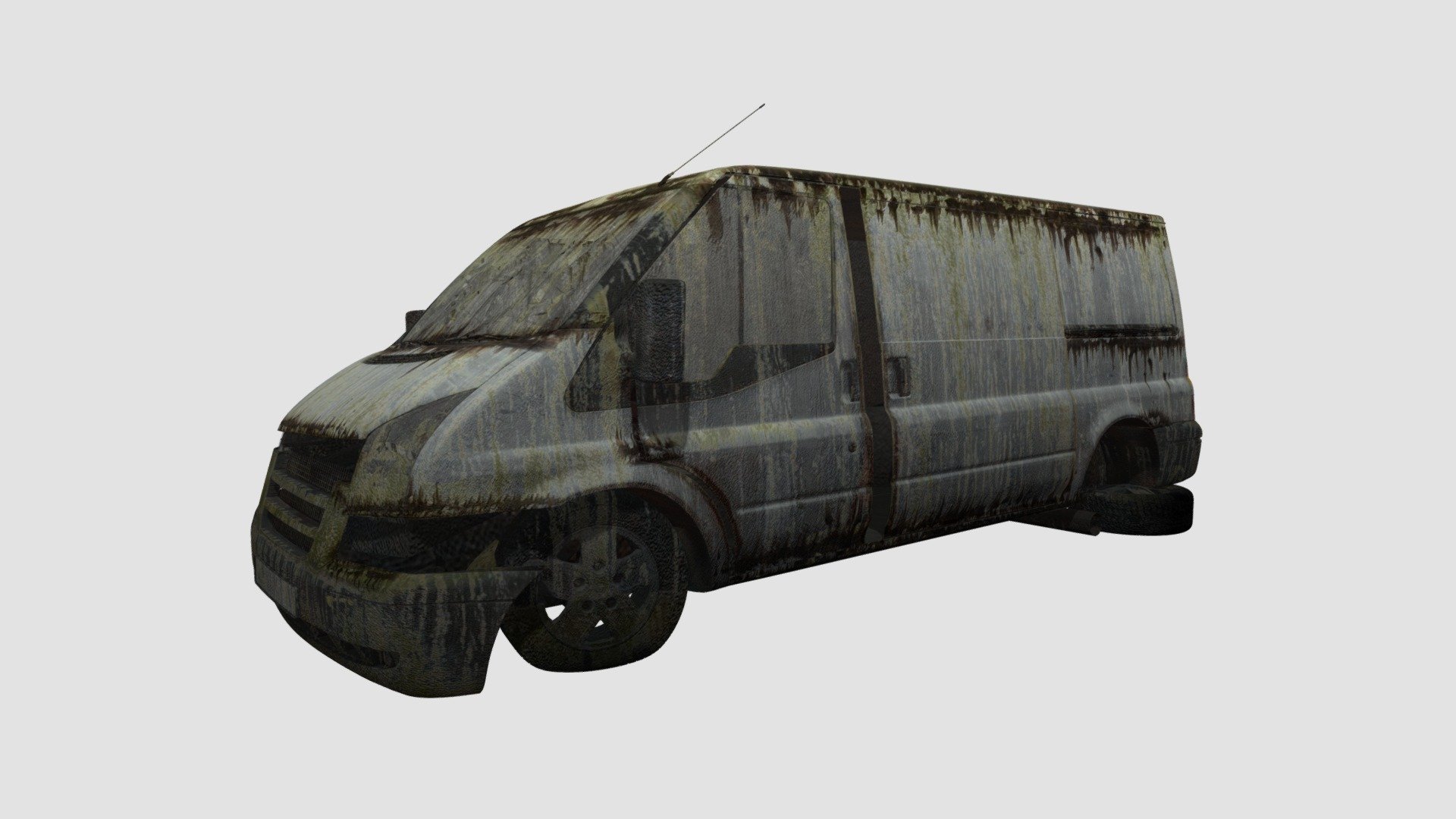 destroyed van Buy Royalty Free 3D model by Evermotion [4879d0c
