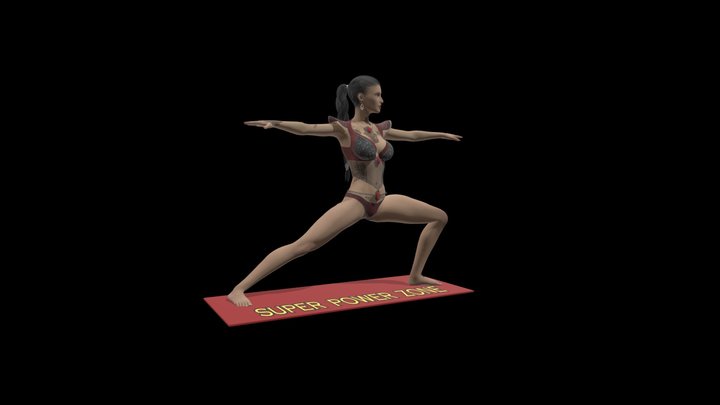 Super Power Zone Female Yoga 01 3D Model