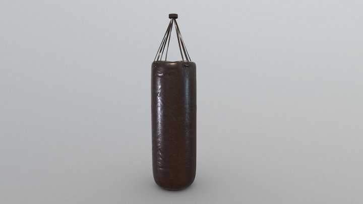Vintage / Old punching bag 3D Model
